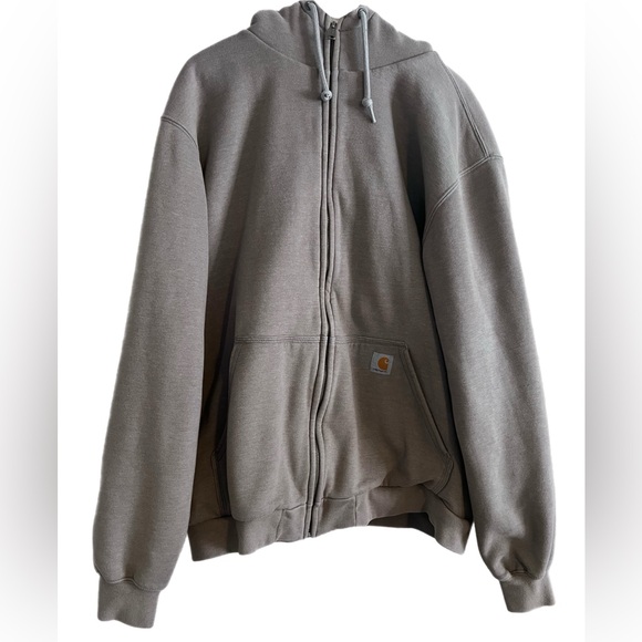 Carhartt Sherpa Lined Zip Front Hooded Sweatshirt 100072 *DISCONTINUED STYLE* - Picture 4 of 12